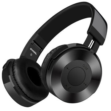 Wireless Headphone bluetooth Headset HiFi Stereo FM Radio TF Card 3.5mm Aux Folda... (COLOR.: BLACK)