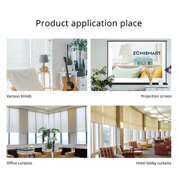 ZEMISMART M28EGB Tuya Wifi Curtain Motor Remote Control Automatic Electric APP Voice Control Roller