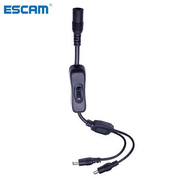 ESCAM DC Power Jack 1 DC Female to 2 3 4 Male Plug Splitter Adapter Led Light... (TYPE4: 3)