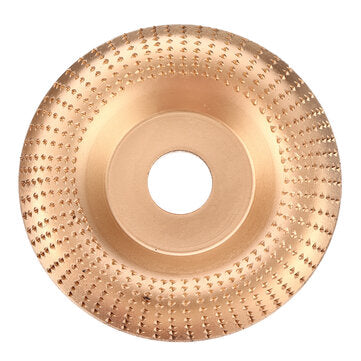 Drillpro 110x22mm Angle Grinder Wood Shaping Disc Sanding Carving Woodworking Rota... (COLOR.: GOLD)