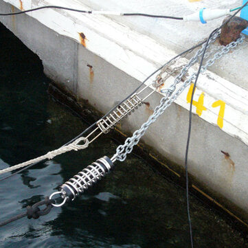 95mm Boat Docking Mooring Spring Damper Snubber Marine Anchor Stainless Steel