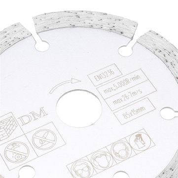 Drillpro 5pcs 85mm Diamond Saw Blade 15mm Bore Circular Cutting Disc