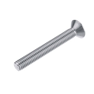 Suleve M6SH1 100Pcs M6 304 Stainless Steel Hex Socket Flat Head Screw Bolts Assortment Set