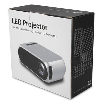 YG320 TFT LCD Projector HD 1080P LED Projector Multiple Ports Built-in Speaker Portable Smart Home T