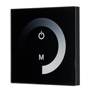 DC 12V/24V Sensitive Touch Switch Panel LED Light Dimmer Controller Wall Mounted ... (COLOR.: BLACK)