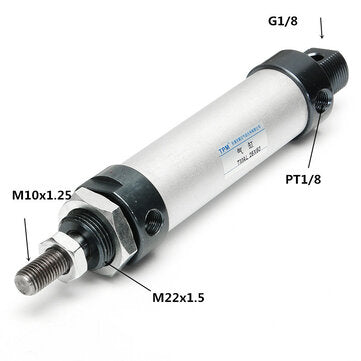 MAL25x50 25mm Bore 50mm Stroke Double Acting Mini Pneumatic Air Cylinder
