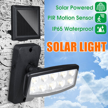 IP65 Cordless LED Solar Powered Wall Lights Motion Outdoor Security Flood Lamps