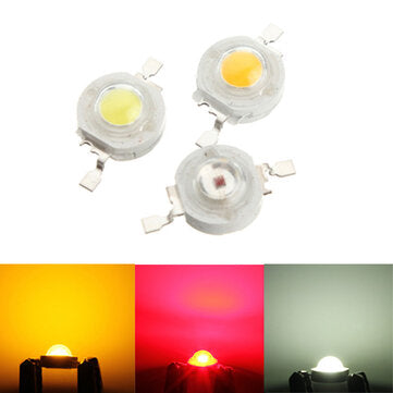 High Power 1W LED DIY Light Bead Lamp Chip Red White Yellow (COLOR.: YELLOW)