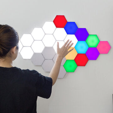 Modern LED RGB Colorful Night Light Dimming Quantum Lamp Modular Touch Sensiti... (QUANTITY: 10PCS)