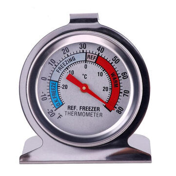 Refrigerator Freezer Thermometer Stainless Steel Dial Dail Type Fridge Temperature Warehouse Superma