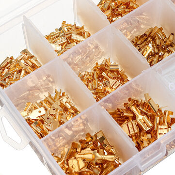 1000Pcs Eletical Cimper Kit Wire Teminal Cimping Tool Pier Male Female Comectors Insulated Terminal