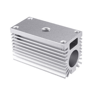 58x22x27mm Silver 12mm Aluminum Heat Sink Groove Fixed Radiator Seat Cooling Heat Sink for 12mm Lase