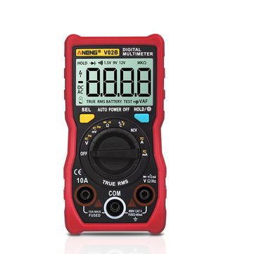 ANENG V02B 4000 Counts Auto-ranging Digital True RMS Multimeter With Temperatur... (COLOR.: ORANGE)