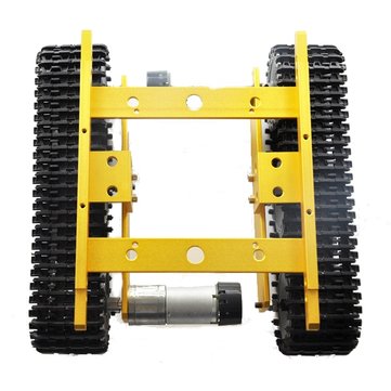 T100 WIFI Aluminum Smart Tank Chassis Robot Car DIY Kit (COLOR.: SILVER)