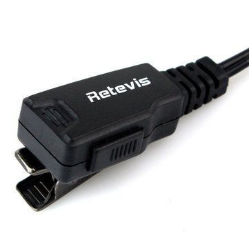 Retevis 2 Pin Acoustic Tube Headset Earpiece for Kenwood HYT BAOFENG UV-5R BF-888S Ham Radio Walkie
