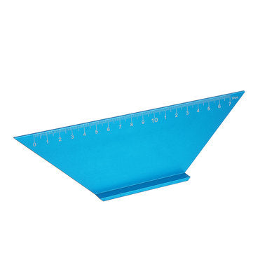 Aluminum Alloy 17cm T Ruler Woodworking Square Multifunctional Scriber 45 90 Degree Angle Ruler Angl