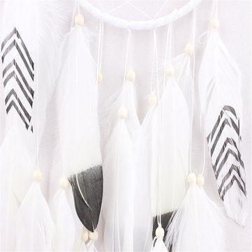 Dreamer White Retro Handmade Indian Dream Catcher Tribal Wall Hanging Decor Ornaments