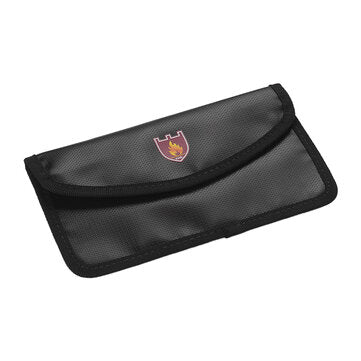 YHX 0002 Fireproof Shielding Bag Signal Screening Bag Fire Water Resistant Storag... (COLOR.: BLACK)