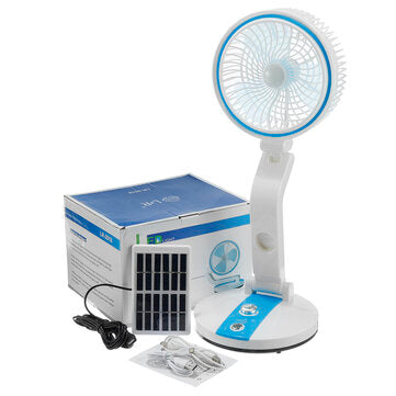 Mini Solar Power Panel Fan 4W Portable Fan Desk Cooling USB Cell Cooler Outdoor (COLOR1: GREEN)
