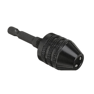Drillpro 0.5-8mm Keyless Chuck 3 Jaw Drill Adapter 1/4 Inch Hex Shank Nickel Plating Drill Chuck