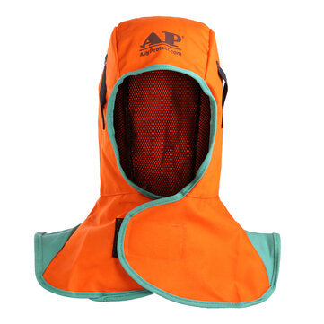 Welding Neck Protective Cap Welding Hood Flame Retardant Safey Helmet for Weldin... (COLOR.: ORANGE)