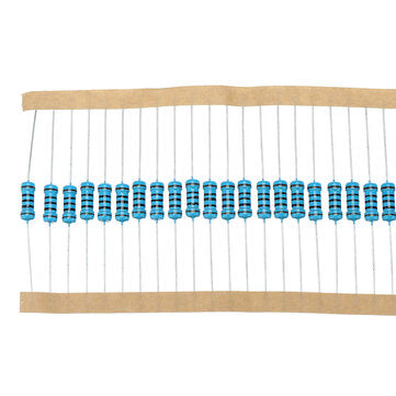 50pcs 1W Metal Film Resistor 1% 100 ohm Resistance