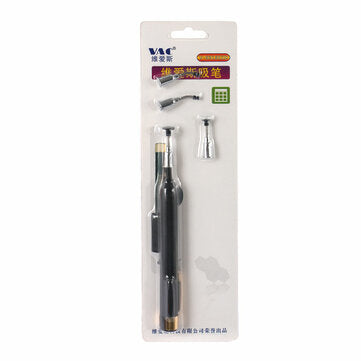 VAC Anti-satic IC Pick Up Vacuum Sucker Pen + 4 Suction Headers for BGA SMD Work Reballing Aids