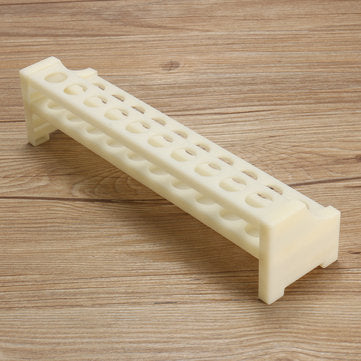 White Plastic Centrifuge Test Tube Rack 20 Holes Laboratory for 15mm Tubes