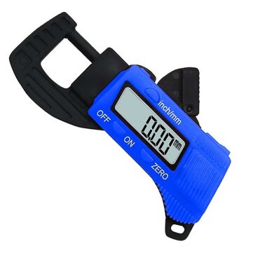 Drillpro 0-12.7mm Caliper Carbon Fiber Composites Digital Thickness Caliper Microm... (COLOR.: BLUE)