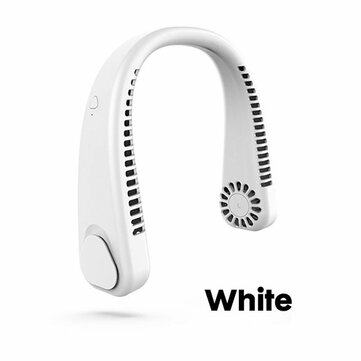 USB Portable Hanging Neck Fan Cooling Air Cooler Electric Air Conditioner Sports (COLOR: WHITE)