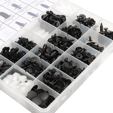 415pcs Plastic Car Door Trim Clip Bumper Rivets Screws Panel Push Fastener Kit for Ford