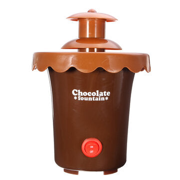 Chocolate Fondue Machine Fountain 2 Tiers Mini Maker Waterfall Melting Machine (COLOR.: COFFEE)