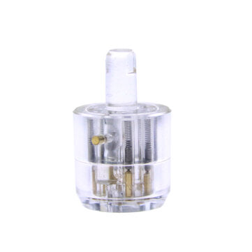 7 Pin Plum Lock Cylinder Transparent Tubular Lock Visible Pick Cutaway Practice View Padlock Trainin