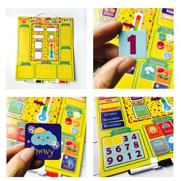 Weather Calendar Magnetic Board Brain Development Wisdom Learning Enlightenment Creative Puzzle Mont