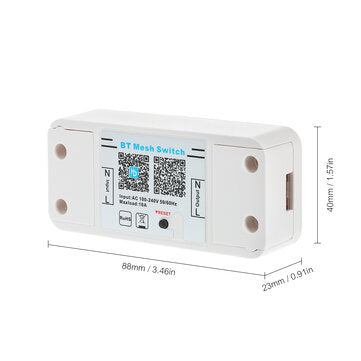 ZJ-MB-AD01 BT Mesh Electric Appliance Remote Control On/Off Single Channel Smart Light Switch Contro