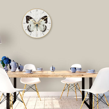 CC012 Creative Butterfly Pattern Wall Clock Mute Wall Clock Quartz Wall Clock For Home Office Decora