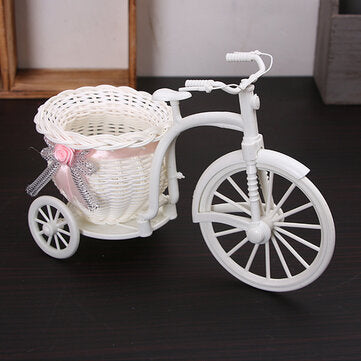 Mini Portable Handicraft Basket Bicycle Tricycle Basket Wedding Proposal Decorative Storage Basket F