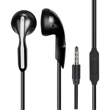 VPB S8 Universal Wired Control In-ear Earphone Stereo Bass Headphone for IOS Android (COLOR.: BLACK)