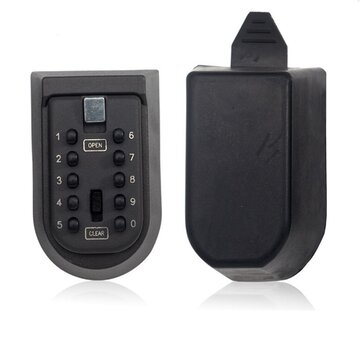 BH001 Wall-mounted Outdoor Key Storage Lock Box 10 Digit Push-Button Combination Password Key Safe B