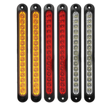 6Pcs 15LED Tail Light Ultra-slim Stop Reverse Turn Signal Lights 10-30V for Trailer Truck Caravan