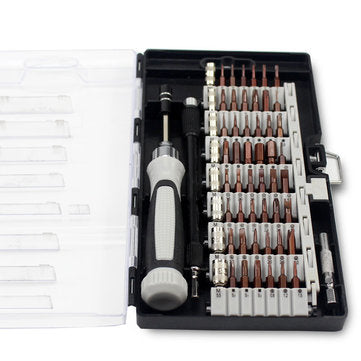 Upgraded Version 6100B Precision Screwdriver Set 56 Mini Multi Bits Cell Phone Professional Electro