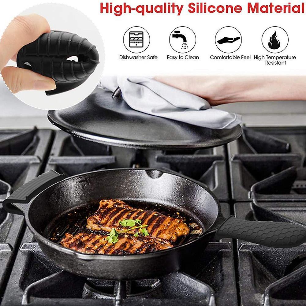 Hot Handle Holder Cover Set Assist Pan Handle Sleeve Potholders