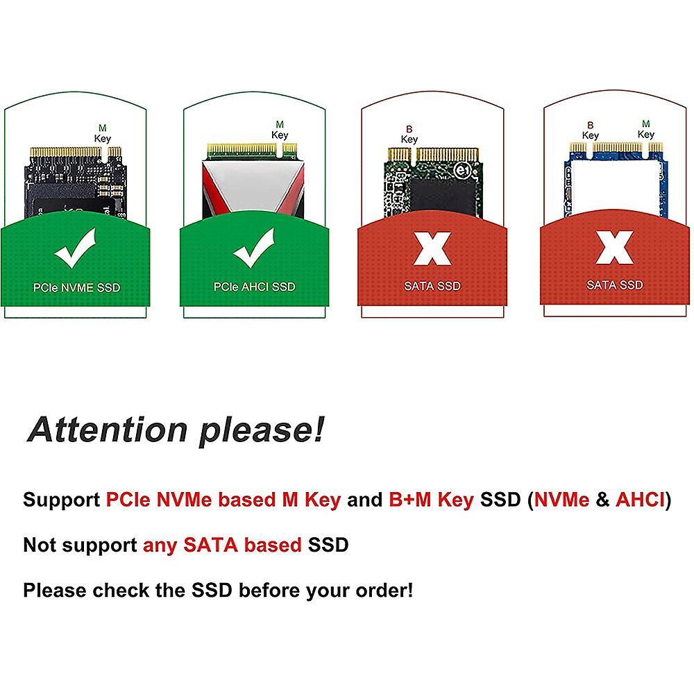 Adapter,m Key M.2 Nvme Ssd to Pci-e 3.0 X4 for 2230 2242 2260 2280
