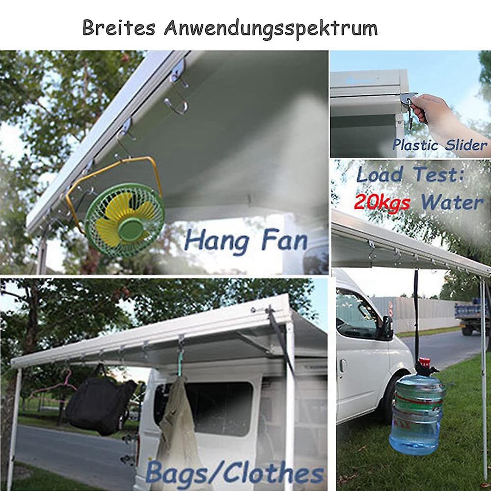 8pcs Camping Awning Hooks Rv Awning Hangers Hooks Rv Light Hangers