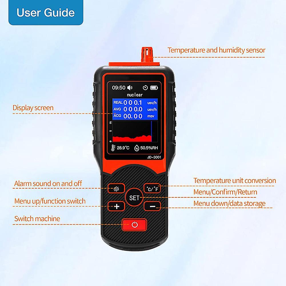 Jd3001 Nuclear Radiation Detector Counter Contamination Monitor