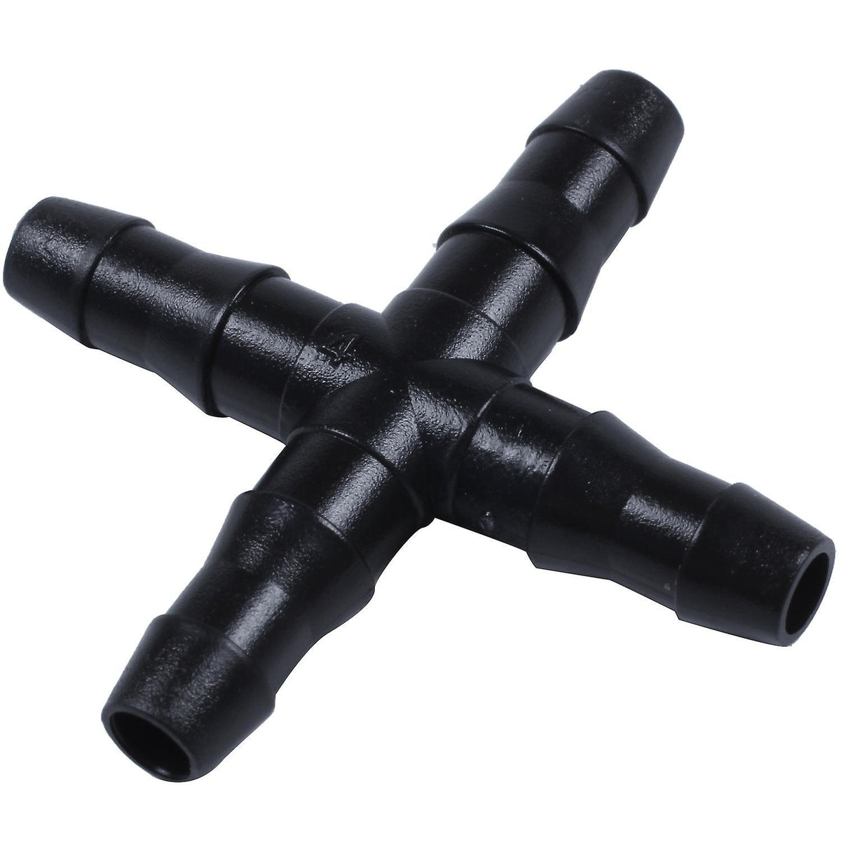 20 Pcs Black Sprinkler Irrigation Tee Pipe Barb Hose for Tube