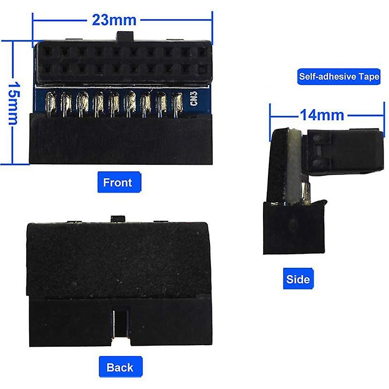 2 Pcs 90 Degree Right Angle Power Board for Motherboard (down Angled)