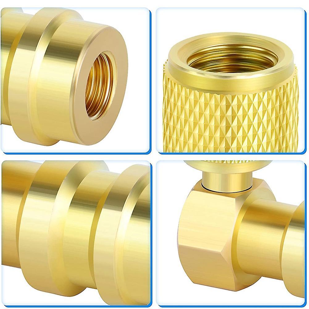 1pc 90 Degree R12 to R134a High Side Ac Fitting Port Conversion