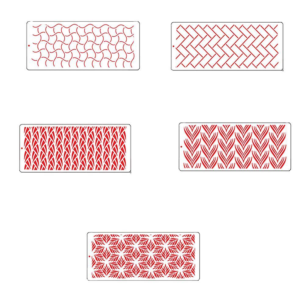 5pcs Wheat Ear Printing Sugar Sieve Mold Fondant Printing Template B