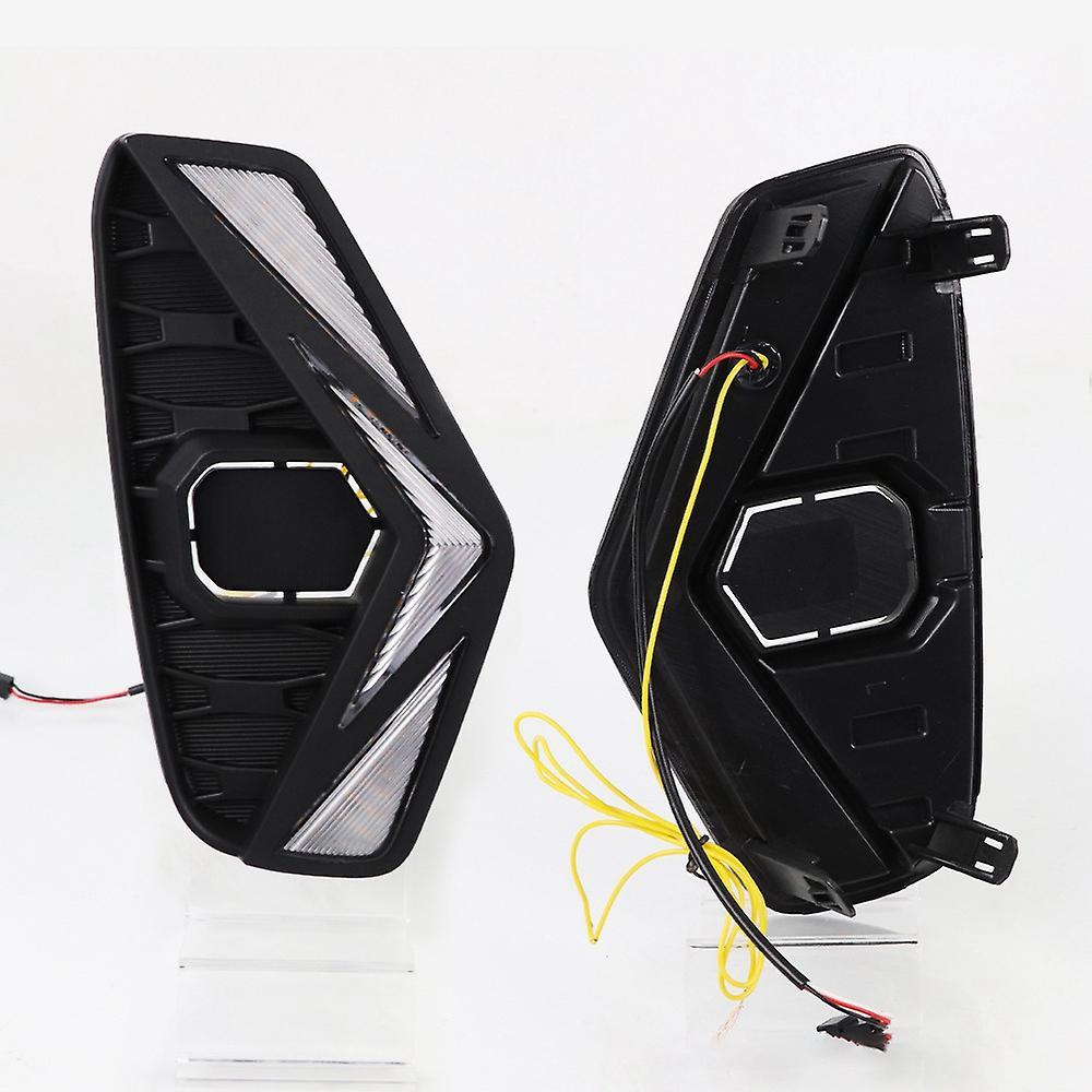 1 Pair Car Led Drl Fog Light for Nissan Navara Np300 2020 2021